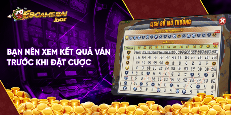 Siêu xe tại 68 game bai - Trò chơi giải trí cực hút khách Bạn nên xem kết quả ván trước khi đặt cược